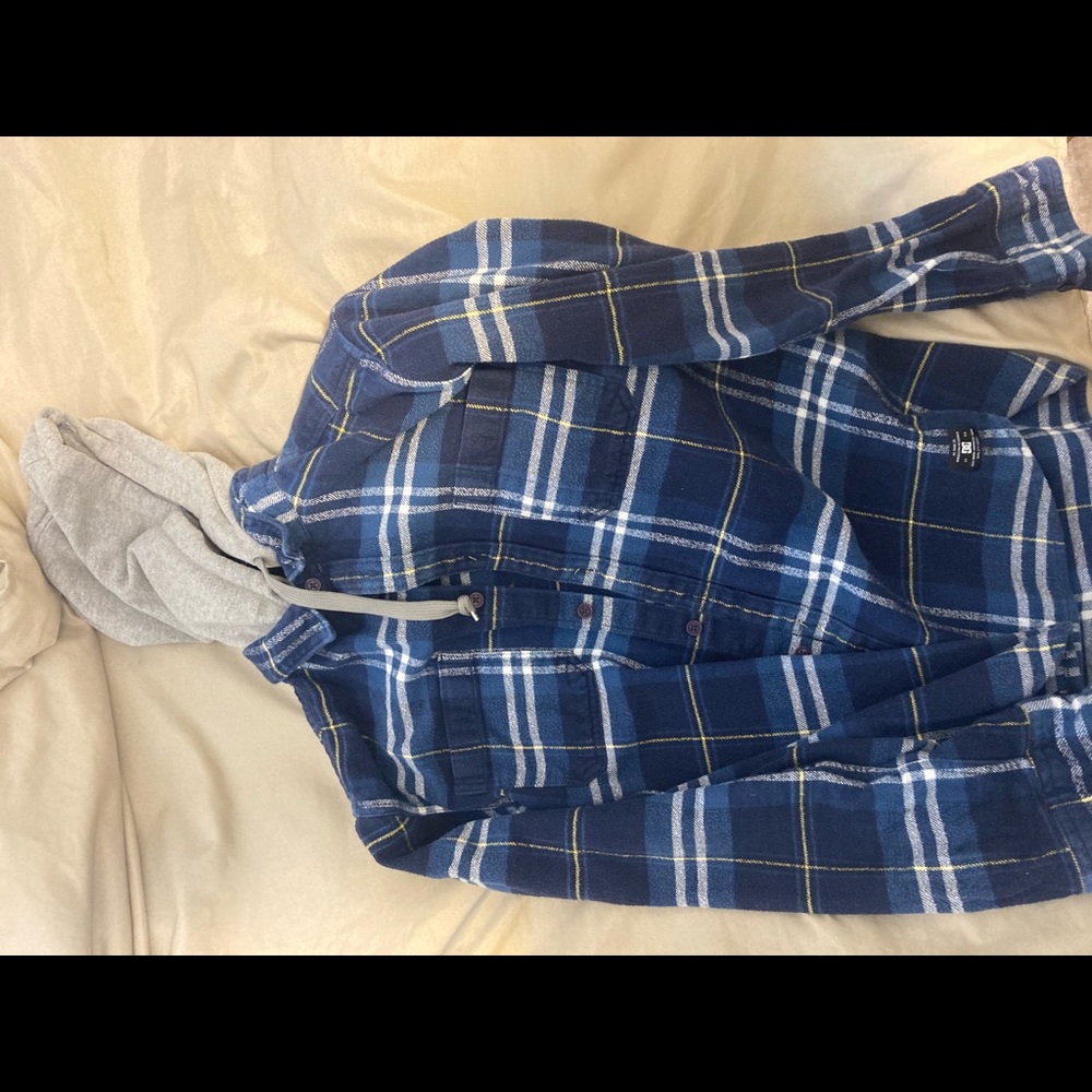 Flannel with hoodie